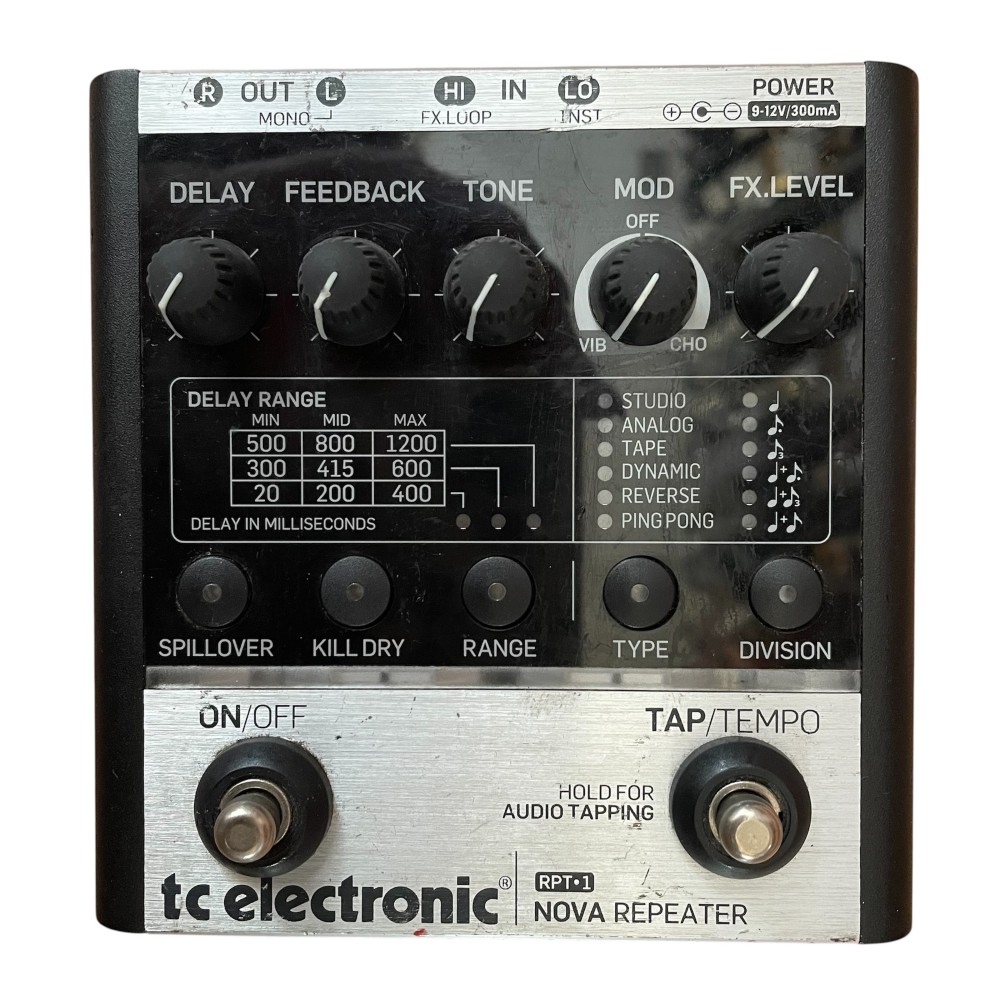 FuzzBayonne's tweet image. Une TC Electronic Nova Repeater d'occaz est en rayon ! 6 types d'échos, Tap Tempo au pied, Subdivisions (wassup The Edge? 😎) et Chorus/Vibrato intégrés. Le couteau suisse du Delay. 🔪🇨🇭

👉️ fuzz-bayonne.com/produit/tc-ele… 🎸

#TCElectronic #NovaRepeater #DelayPedal #GuitarDelay