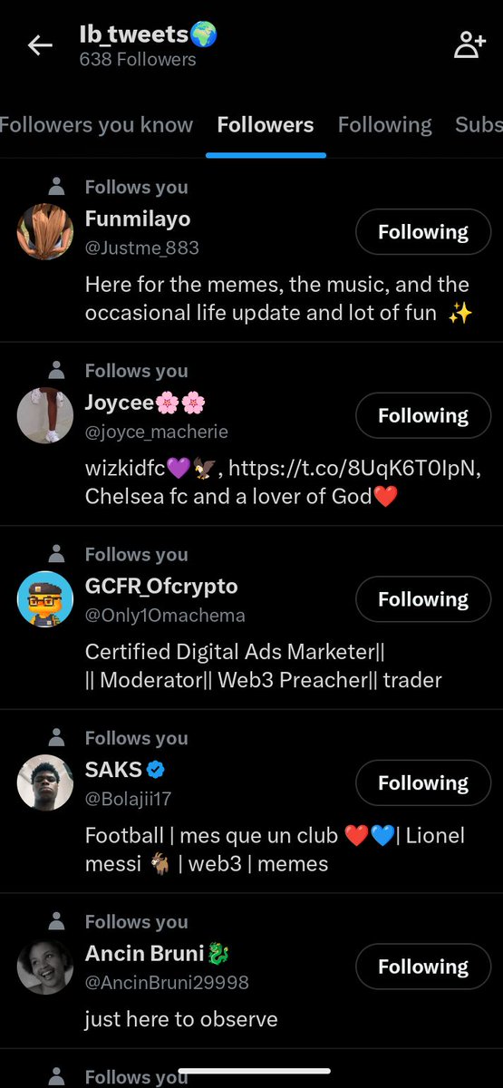 Did you notice anything? 
What are u waiting for to drop ya handle let's connect?