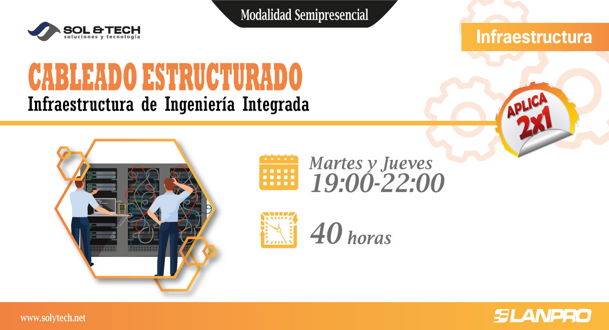 SolytechCisco's tweet photo. Tu infraestructura merece la mejor implementación, nuestro curso de CABLEADO ESTRUTURADO te brinda los conocimientos necesarios para obtener esas características.

📅Fecha tentativa: 10 de Marzo

#Solytech #CABLEADOESTRUCTURADO https://t.co/K5eeIEr4xm