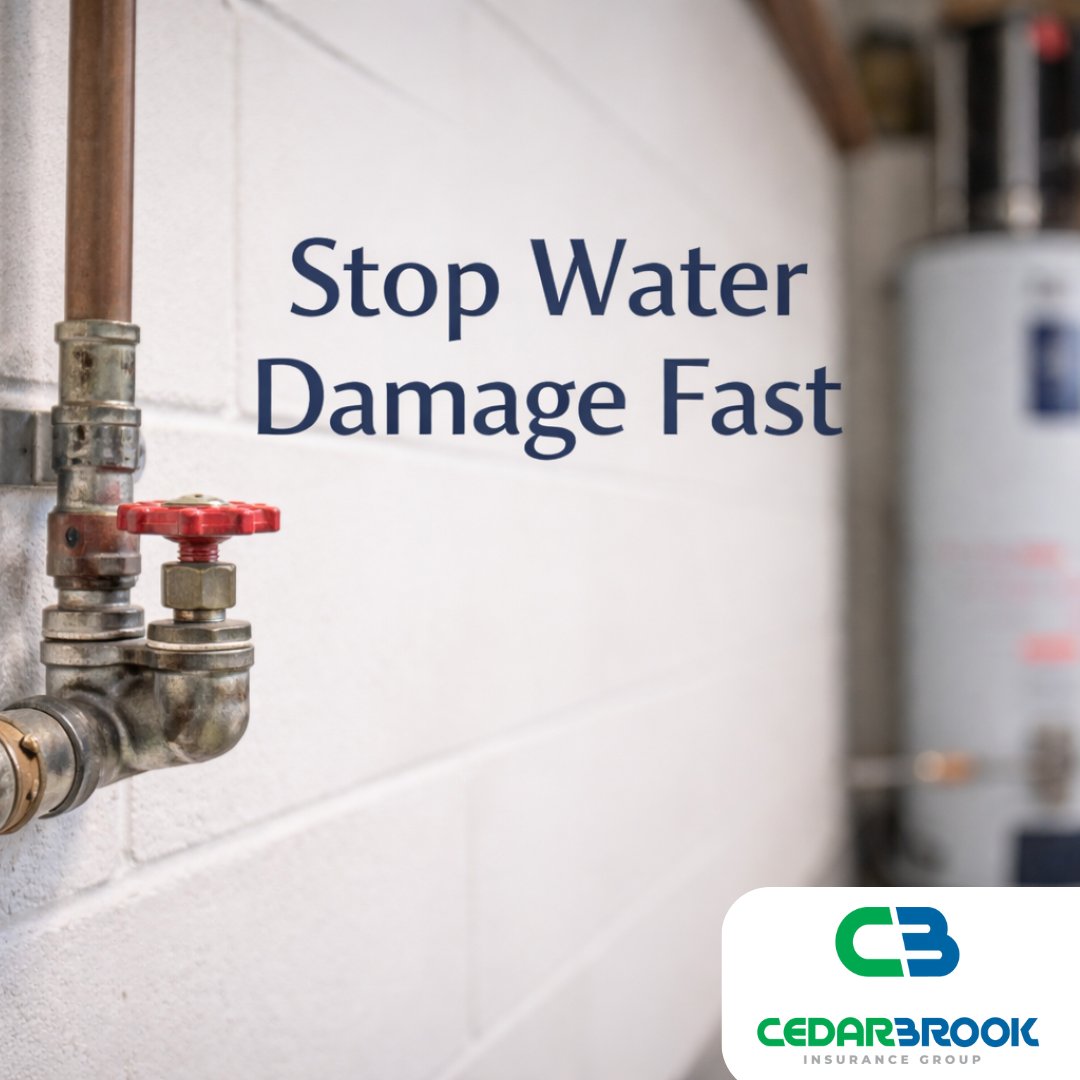 CedarBrookInsur's tweet image. Stop water damage fast: Know where your main shutoff is and make sure it turns easily.

 That 30-second check can save thousands. Book a quick review: bit.ly/4hlNsiJ

#Cedarbrook #HomeInsurance #TexasInsurance