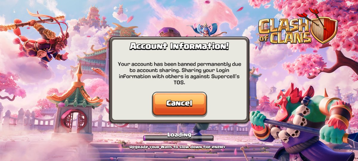 Shadow381982933's tweet photo. @ClashofClans My account #PJJLULPYP was banned for “account sharing” — I NEVER shared it. Only used VPN sometimes.

8 years. Time. Money. Gone.

Helpshift is real reason for Supercell’s downfall.

You can’t treat loyal players like disposable accounts and expect them to restart.
Good Bye https://t.co/kcIF3dmEcc