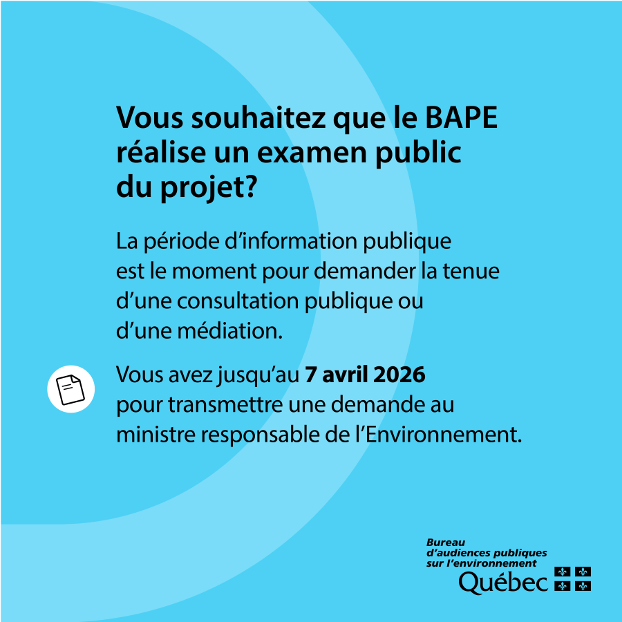 Bureau d'audiences publiques sur l'environnement tweet media