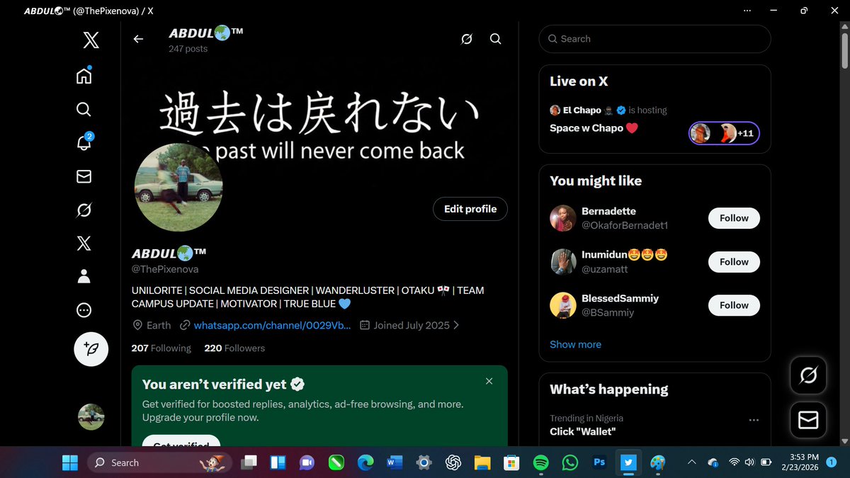 Kindly follow and  I’ll follow back ASAP.