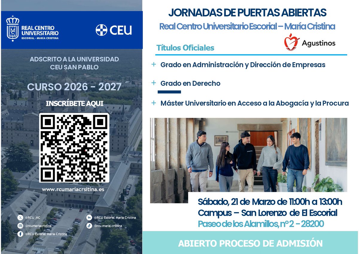 Real Centro Universitario Escorial María Cristina tweet media