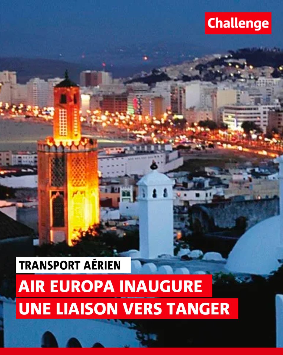 Challenge_ma's tweet photo. Air Europa inaugure une liaison vers Tanger

Les détails 👉 https://t.co/R8Ji8QMvtD

#AirEuropa #Tanger #Maroc #Tourisme #Voyage #Aviation #Espagne #LiaisonEstivale #Connectivité #Développement #ChallengeMA https://t.co/E5ZGIHUGMM