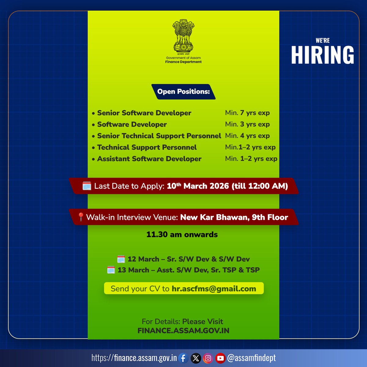 Finance Department, GoA tweet media