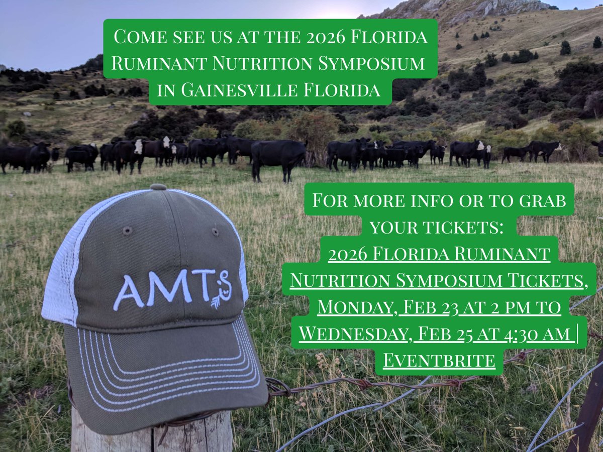 Hey Florida! Lynn will be at the Florida Ruminant Nutrition Symposium today and tomorrow - stop in and see her!