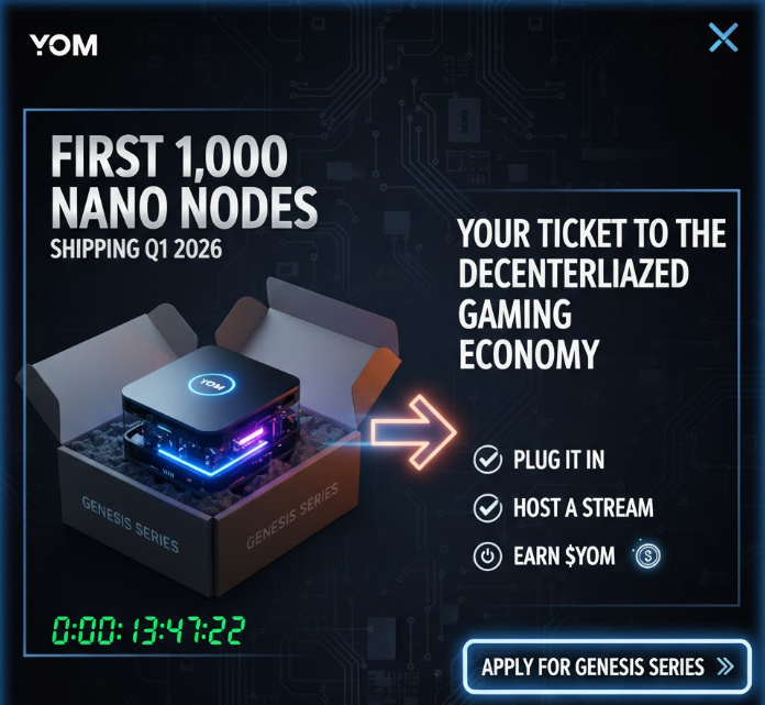 greensimples's tweet photo. The first 1,000 NANO nodes are shipping in Q1!🔥

This isn't just hardware; it’s your ticket to the first decentralized gaming economy. Plug it in, host a stream, and earn $YOM.

Don't be the one watching the stream—be the one powering it! https://t.co/i4mOBn9Rat

@YOM_Official https://t.co/ewPzTUJcfj
