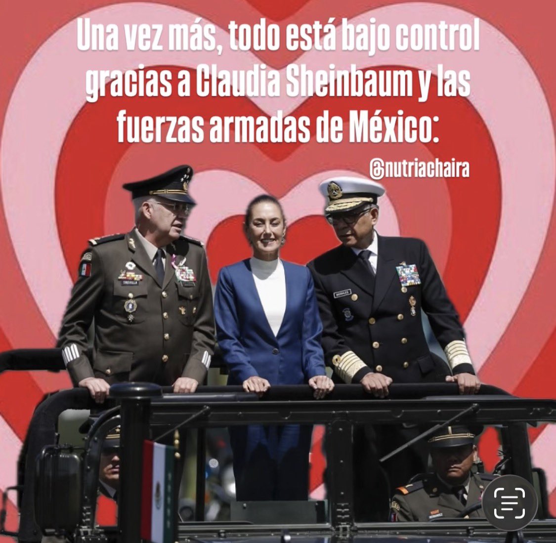Todo el reconocimiento a nuestra presidenta <a href="/Claudiashein/">Claudia Sheinbaum Pardo</a> y a las fuerzas armadas por tan exitoso operativo. 
Se recupera la esperanza, hay que limpiar la 💩Que dejó el PRIAN, en especial el carnicero <a href="/FelipeCalderon/">Felipe Calderón 🇲🇽🇺🇦</a> 
¡Los abrazos funcionan! 👌🏼👌🏼