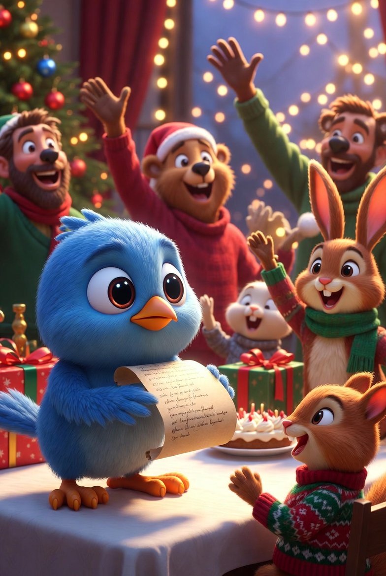 Blu the Bluebird swoops in with a festive message for the <a href="/DataHaven_xyz/">DataHaven 🫎</a>  crew, spreading holiday cheer amid twinkling lights and joyful celebration! ❖