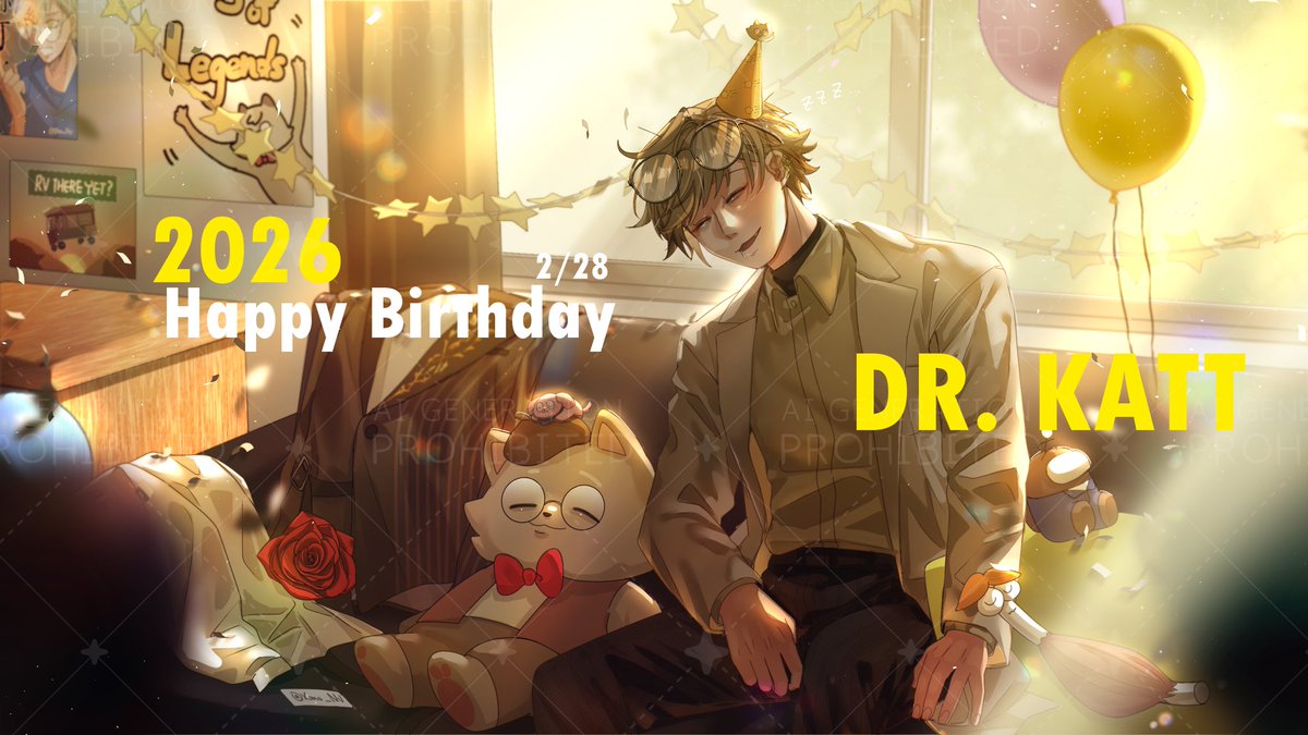 #這是什麼day喵嗚
#No萬here

貓下去生日快樂！🥳🥳🥳
希望每個醫師都不要過勞～能有時間好好睡覺！💤

偷塞了一些個人喜歡的直播在裡面（
英雄聯盟的直播超讚簡直男大生聊天快樂台💥🫵衛教台也很棒…尤其也感謝肌腱君的表演…
還有很多很多！總之非常喜歡！貓貓生日快樂！