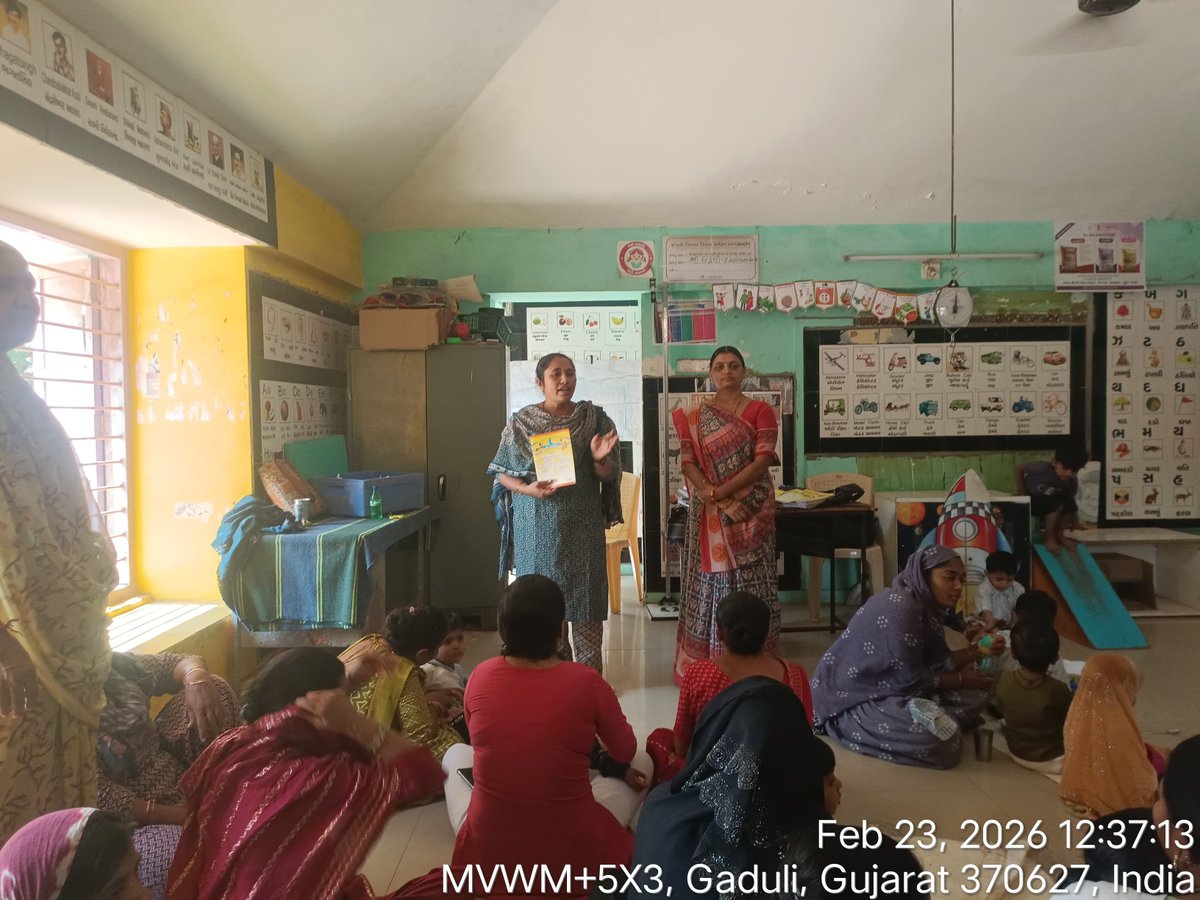 📍 લખપત ઘટકમાં ‘સંપૂર્ણતા અભિયાન’ અંતર્ગત સુપોષિત સમાજ તરફ એક ડગલું! 👣
✅ વાલીઓને THR અને પોષણ ટ્રેકરના વૃદ્ધિ ઇતિહાસ વિશે ઊંડાણપૂર્વક સમજણ આપી.
✅ કુપોષિત બાળકોને વહેલી તકે CMTCમાં રિફર કરવા પ્રોત્સાહિત કર્યા.
CMTC કેન્દ્રની મુલાકાત લઈ બાળકોને મળતી સારવારની સમીક્ષા કરી.