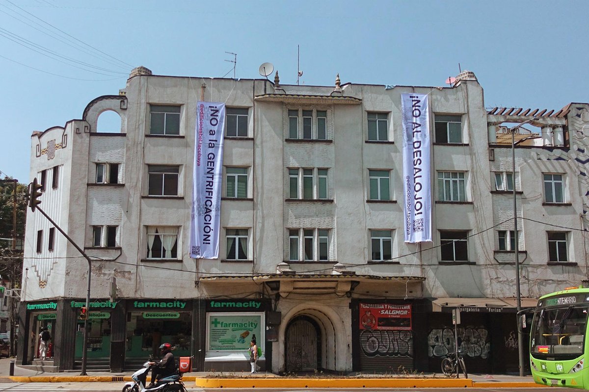 MexSolidarity's tweet photo. Mexico City Shuts Down Illegal Construction of Airbnbs at Historic Edificio Isabel

Residents protested on February 14th to denounce the eviction of tenants who had lived in the building for decades by the Mier y Pesado Foundation.

https://t.co/vNMYuoM5cL https://t.co/WPOVWed6uI