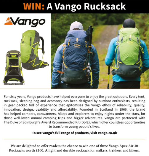 cumbrialakeland's tweet photo. Don't miss your chance to win one of three @vango Apex Air 30 Rucksacks.
To order your March issue, simply follow the link in our bio...
#competition #competitions #CompetitionUK #competitiontime https://t.co/3Ia70wQs1W