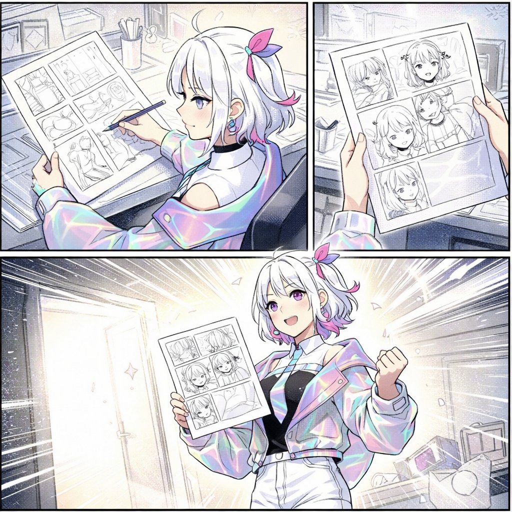 Give us a 3-word prompt, and imagine it as a manga panel. That’s the power of HANASEE. 🎭 

Pre register here: lp.hanasee.com/en