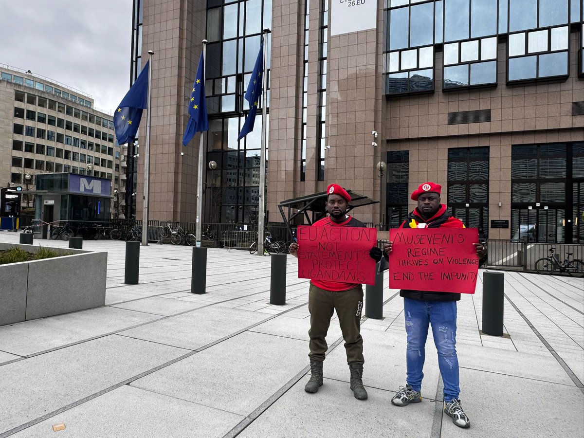 NUPnlBg's tweet photo. Today, we successfully demonstrated outside the @EU_Commission Parliament in Brussels, raising our voices against the continued dictatorship of Yoweri Museveni.

We engaged with journalists and EU Parliament officials, calling for accountability, human rights, and an end to political repression in Uganda.

The international community must not ignore the cries of our people.

#StopFundingDictatorship #SanctionAllHumanRightsViolators #HumanRights #Uganda #M7MustGo