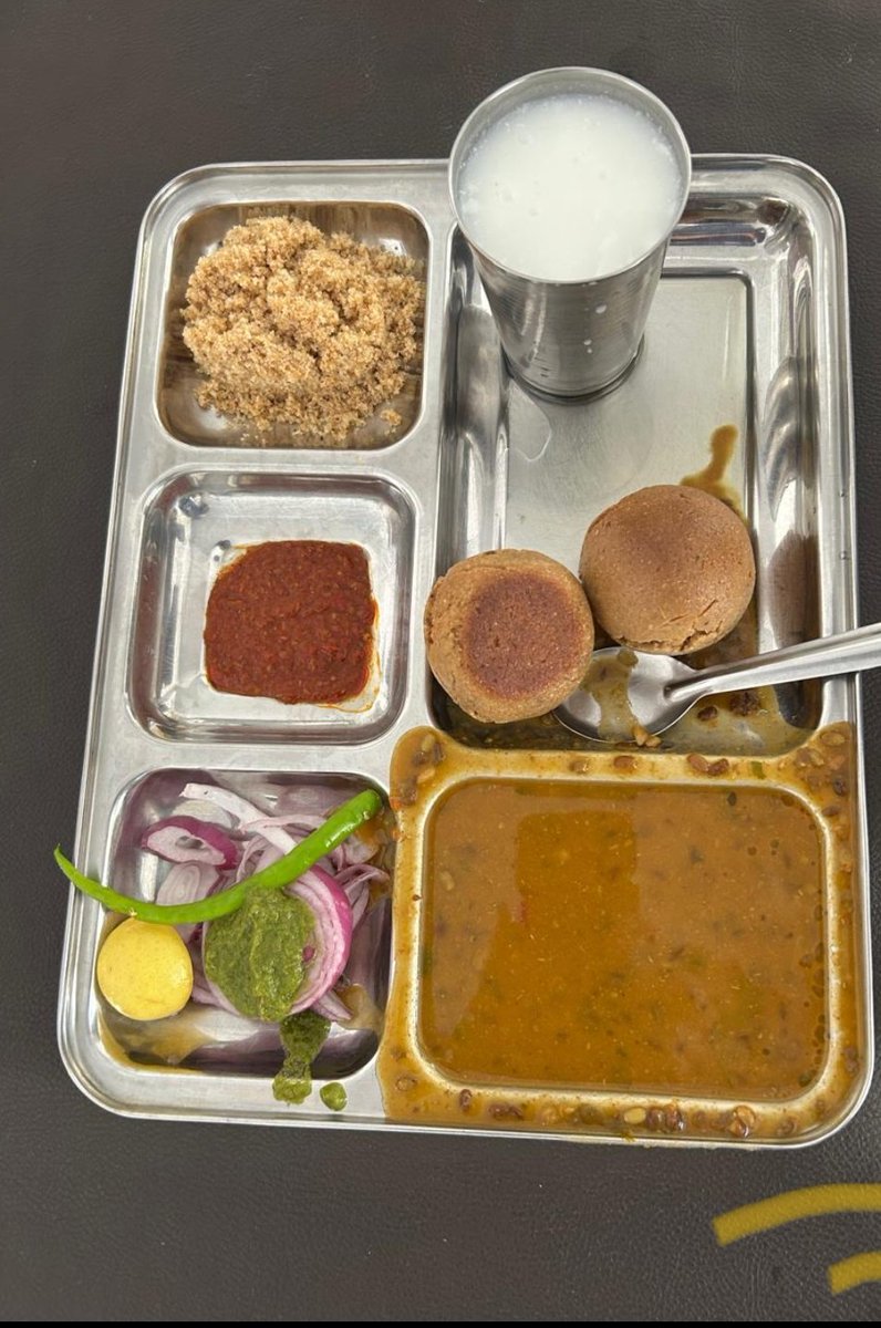 harishicar's tweet photo. Delicious Daal Bati churma inside City Palace , udaipur @₹200 https://t.co/QQv3cB4Y6b