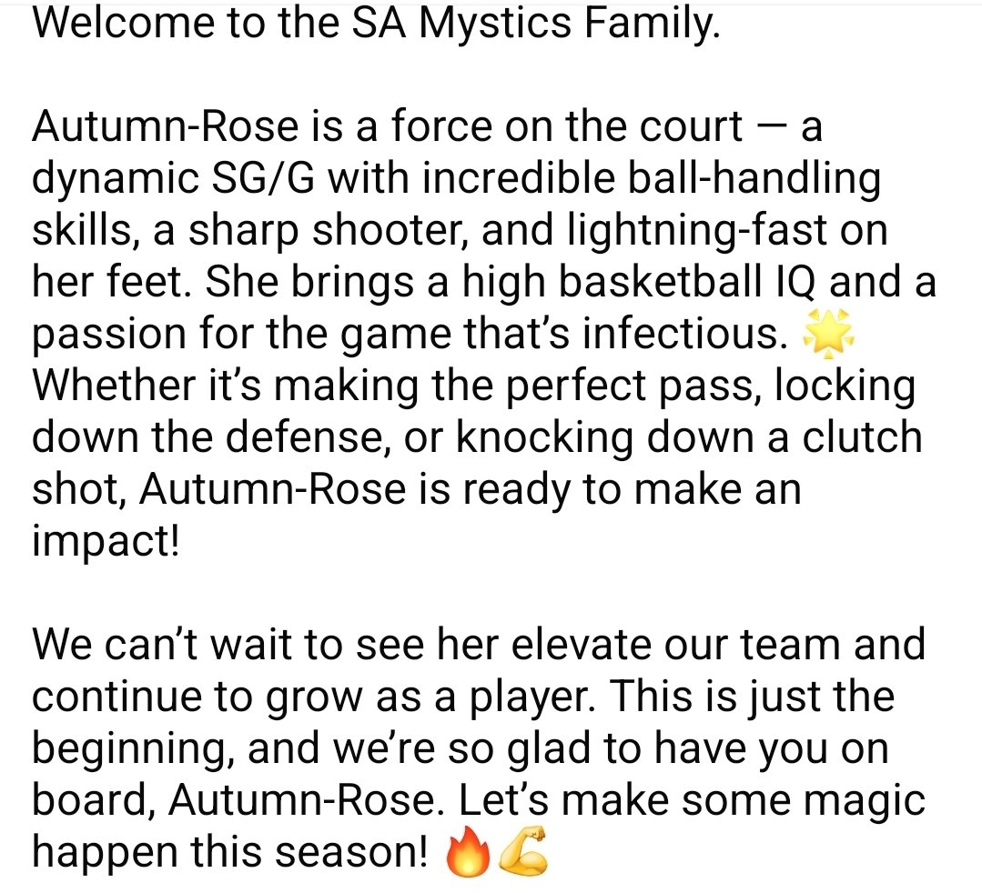 BBPrincessAR's tweet photo. So excited to start my final season into club basketball with coaches and an organization that believes in me and has my best interests at heart. 

Attached is our current schedule. Look for me and us out there bringing that 🔥!!

Let's go Mystics!! 💜🧡 https://t.co/u6t7j2UXPk