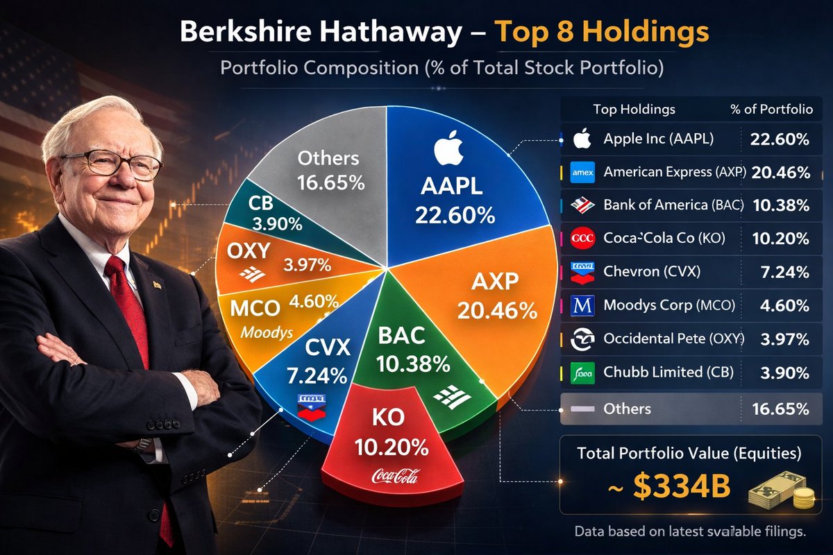 📢Dle 13F Berkshire Hathaway Warren Buffett na konci své kariéry drží kurz a pokračoval ve snižování expozice v technologických společnostech, kde likvidoval hlavně pozice v Apple a ze 77 % se zbavil akcií Amazon. Opětovně snížil držbu akcií Bank of America. 

📈Naopak přidal