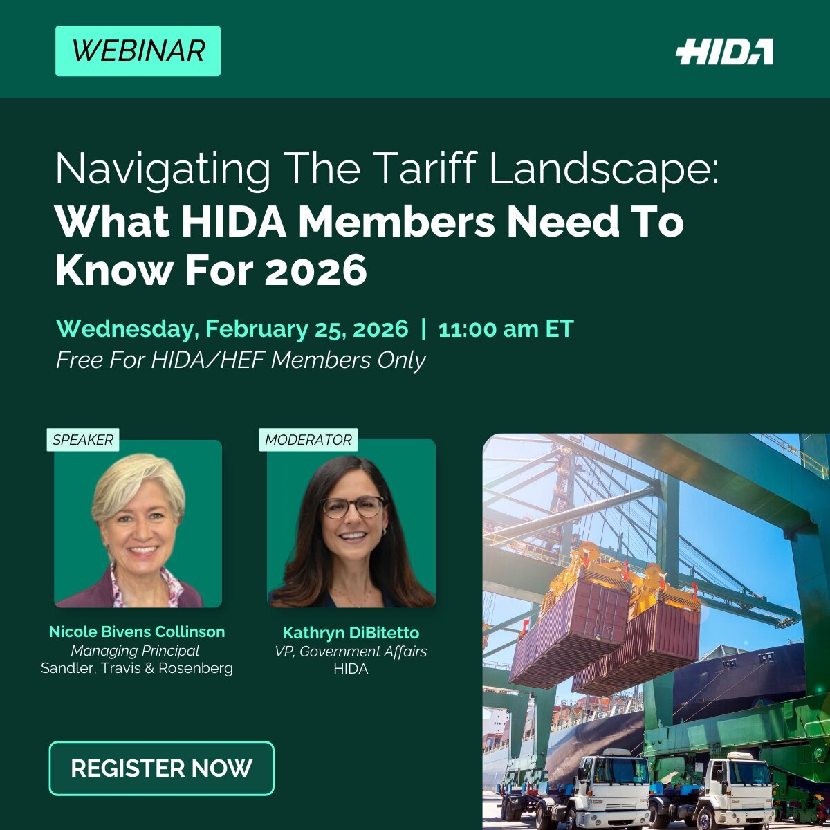 The U.S. tariff environment is in a critical period. Register now for this 2/25 webinar analyzing the Supreme Court decision to strike down #IEEPA #tariffs and what these developments mean for #HealthcareSupplyChain in 2026. hubs.ly/Q044c6q60

#HIDAMemberBenefit <a href="/STRTRADE/">ST&R</a>