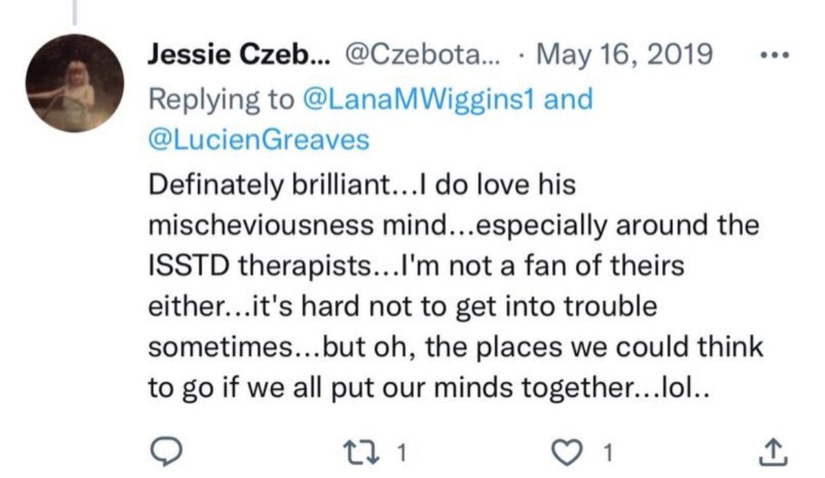 TheEmmapreneur's tweet photo. @JOKAQARMY1 Jessie Czebotar is a fraud - she’s a satanist working with The Satanic Temple. Please look into who you post about. https://t.co/8vCnfXL1Rf