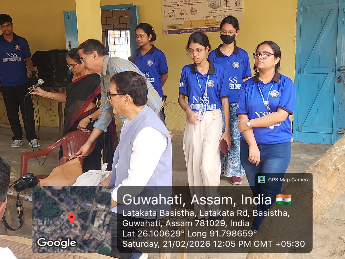 NSS_GCC's tweet photo. GCC NSS volunteers were actively engaged in a programme held at Basistha Vidyapith MES School, Basistha, Guwahati organised by Udyan- The Rising - a social organization on 21st February '26.
@nss_rdguwahati @_NSSIndia https://t.co/iuNi6PS4r2