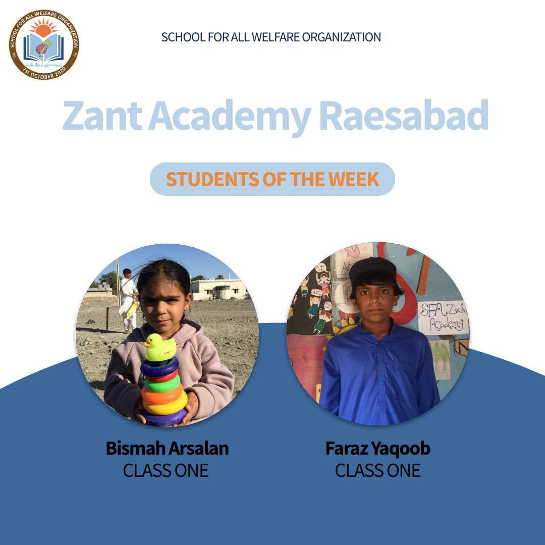 School_ForAll's tweet photo. Students of the week Zant academy raeesabad!

Success comes to those who work for it. We’re proud of your progress and dedication! https://t.co/Pq6v3U1UH9