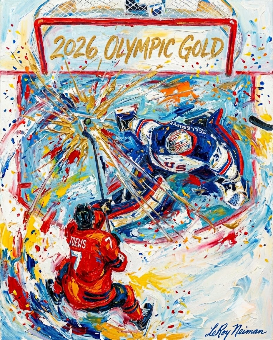 Saamba's tweet photo. @SportsCenter Inspired by the legendary Olympic Artist LeRoy Neiman https://t.co/OagbcDS4ho