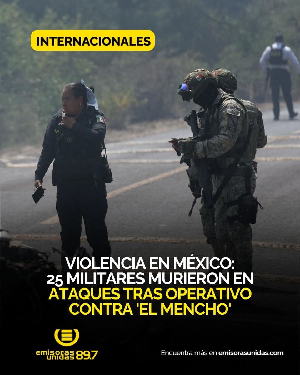 #EUInternacionales 🚨🇲🇽 También 30 integrantes del CJNG perdieron la vida en los enfrentamientos, afirmó el secretario de Seguridad y Protección Ciudadana, Omar García Harfuch.