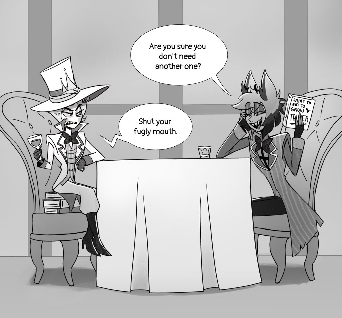 michifresa801's tweet photo. Please tell me you remember this scene from a certain show...
#radioapple #appleradio #HazbinHotel https://t.co/HG2faryaQw
