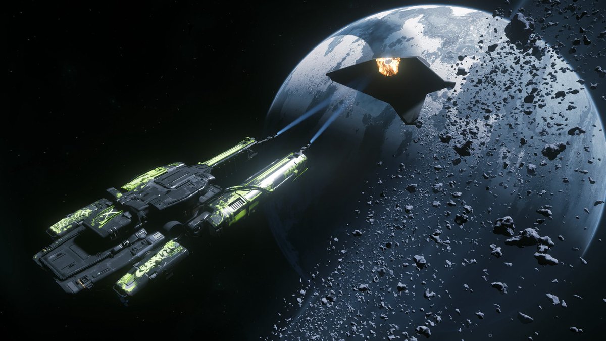 RidgeSix's tweet photo. Grinding my rep with the new salvage contracts in 4.6. You can’t beat Yela! #StarCitizen @CloudImperium @RobertsSpaceInd https://t.co/2zqSuQQVyF