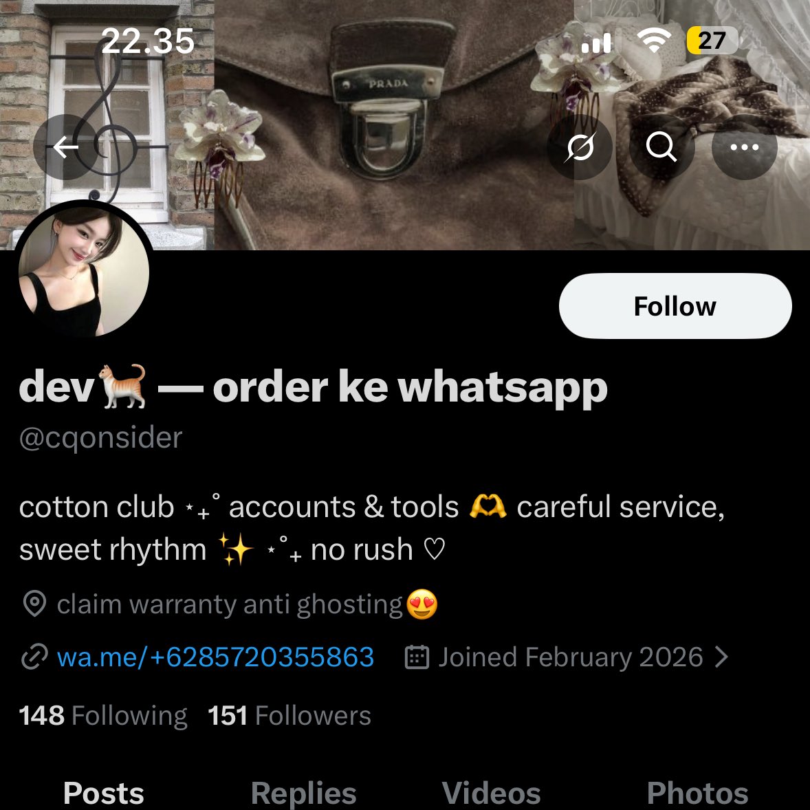 ssspirea's tweet photo. pantesan repost retweet wkwkw ternyata elu lah si penepu ba scam app premium itu @cqonsider https://t.co/lcW7HsMwNZ