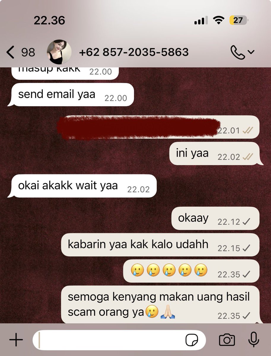 ssspirea's tweet photo. pantesan repost retweet wkwkw ternyata elu lah si penepu ba scam app premium itu @cqonsider https://t.co/lcW7HsMwNZ
