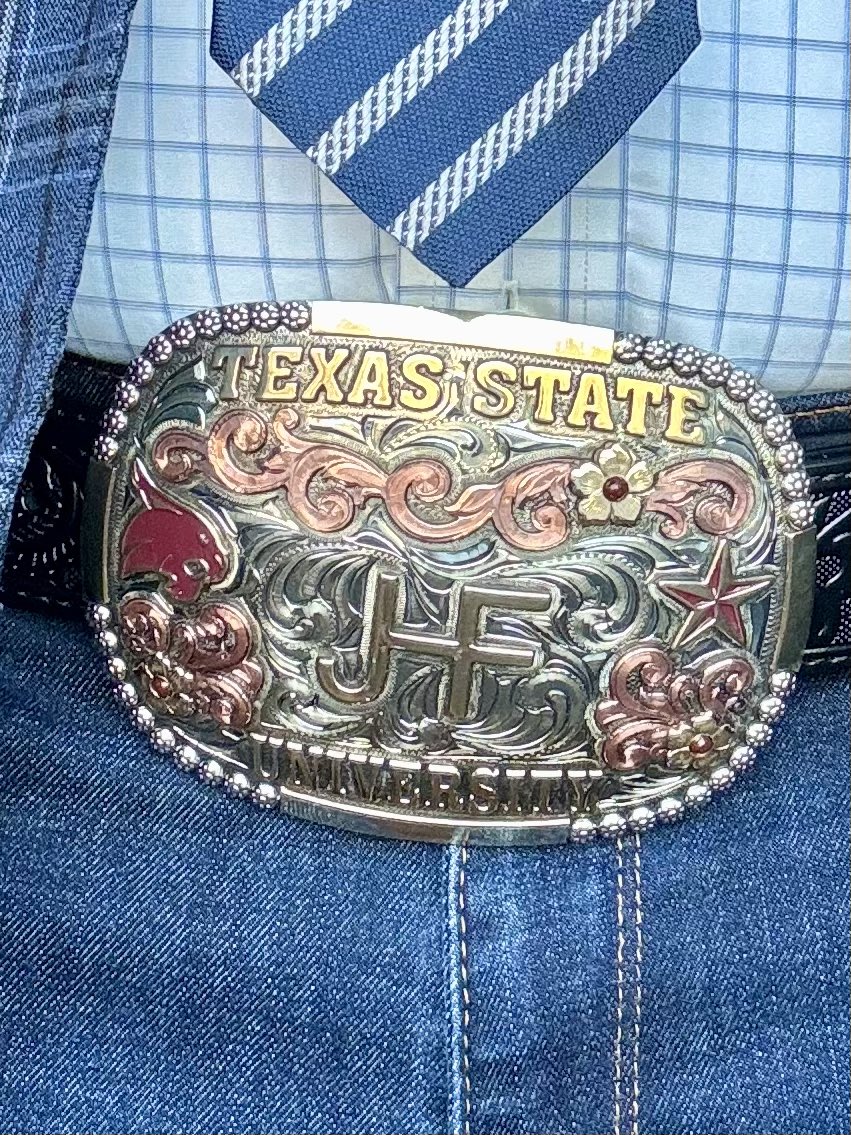 shreek_mandayam's tweet image. Some days, you just gotta flaunt that belt buckle 
#TXST #TxStateResearch #FreemanRanch #SanMarvelous