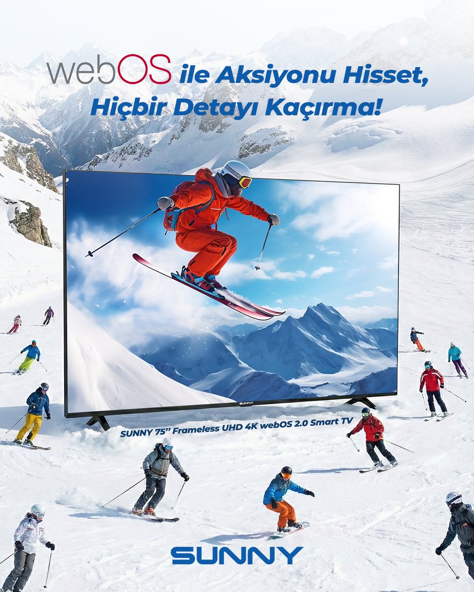 sunny_turkiye's tweet photo. Aksiyon durmaz, görüntü bulanıklaşmaz. Sunny webOS Smart TV ile her detay net.
#SunnyTeknoloji #SunnyTürkiye #webOSTV https://t.co/nDZIcAXL2A