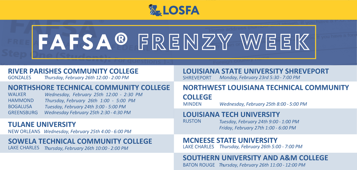 Louisiana Office of Student Financial Assistance tweet media
