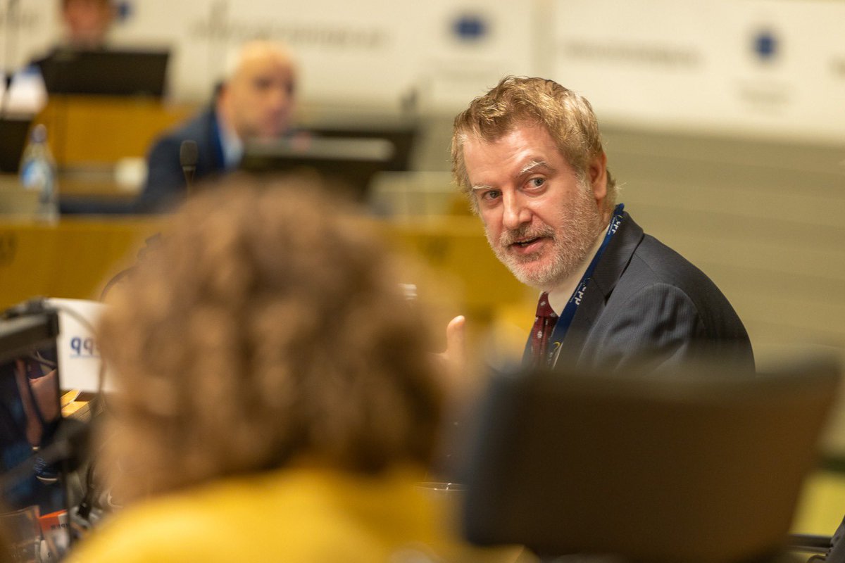 EPP's tweet image. At our first panel on the external dimension of migration at the EPP Political Assembly, we reaffirmed our firm and fair approach: protecting our borders, fighting smugglers and strengthening  partnerships with third countries.