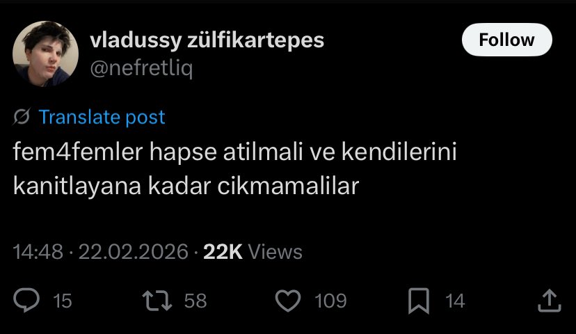 lutfen hepiniz lezbiyenlerden uzak durun artik kafanizdan sorun uydurup aciklama yapiyosunuz fem4fem diye tutturmus salliyor noldu kimse senle tiktok butchfemme akimi cekmedi mi azicik topluma karısın amk