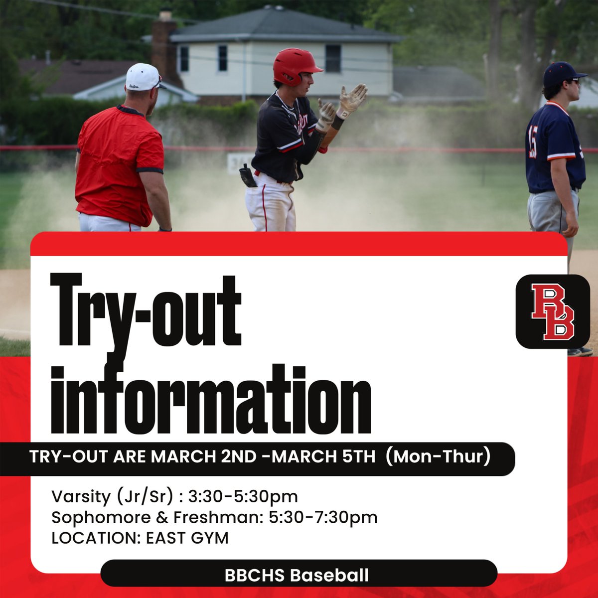 BBCHS baseball tweet media