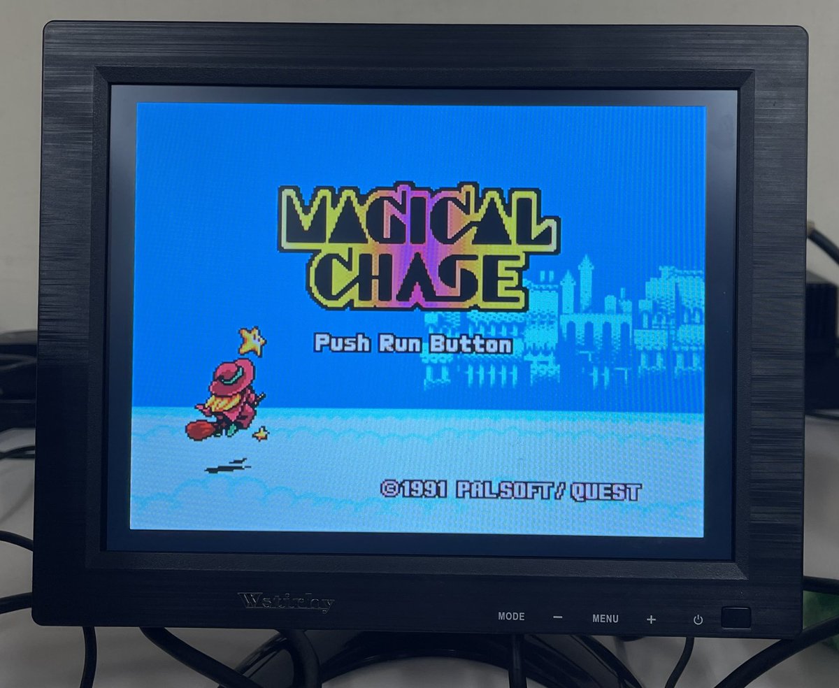 M2T8's tweet photo. マジカルチェイス何年ぶりに遊んだろうか？らくらくモードだったのに、３面行く事も叶わず_(┐「ε:)_
そう言えばGBAに移植されてるらしい話を聞いたが見た事は無い…。
#RGFF2026
#マジカルチェイス 
#オリハルコンレイカル https://t.co/PU1lm5QDfh