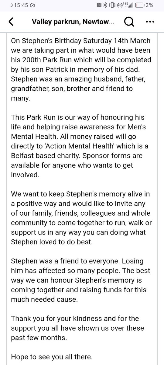 Valley parkrun tweet media