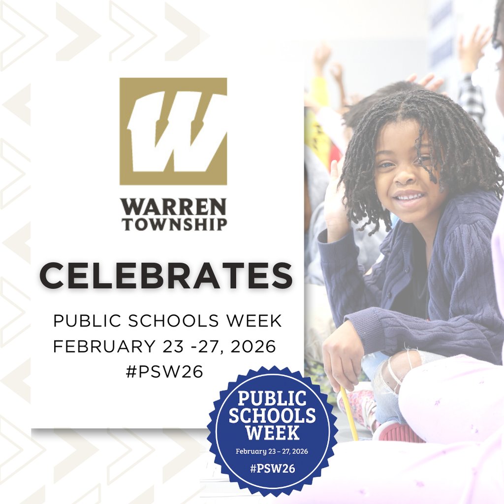 It’s Public Schools Week! 🎉 In Warren Township, we proudly celebrate our mission to provide exceptional learning experiences and foster meaningful relationships for ALL Warren students, families, and staff.  Feb. 23–27! #WarrenWill #PSW26