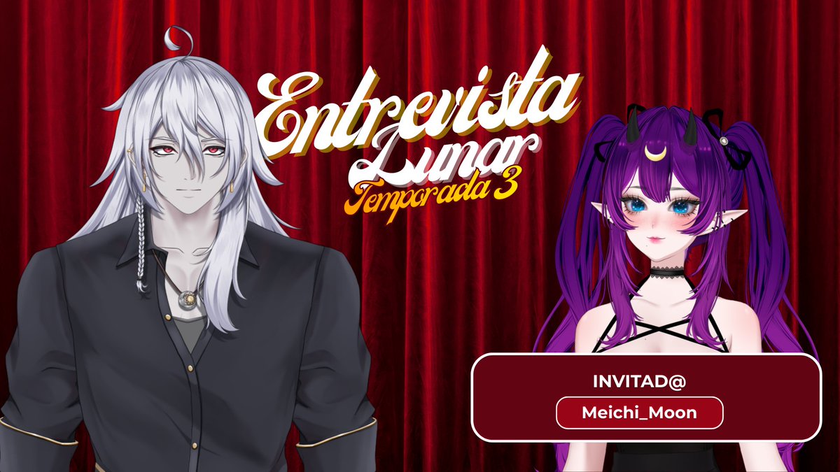 ✨#EntrevistaLunar 
Hoy nos acompaña <a href="/meichi_moon/">✦ m e i</a> en nuestra casa lunar, no te lo pierdas.✨

6PM 🇨🇴CO | 5PM 🇲🇽MX | 8 PM 🇨🇱CH
👇👇👇
🔴 twitch.tv/eclipsenoctis
#Vtuber #Vtubers #VtuberES #EntrevistaLunarT3