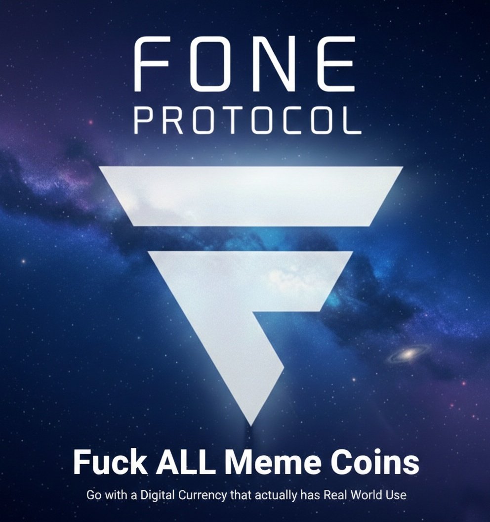 Go with a Coin that actually has Use!!!! 
#FONE #RWA #NFT