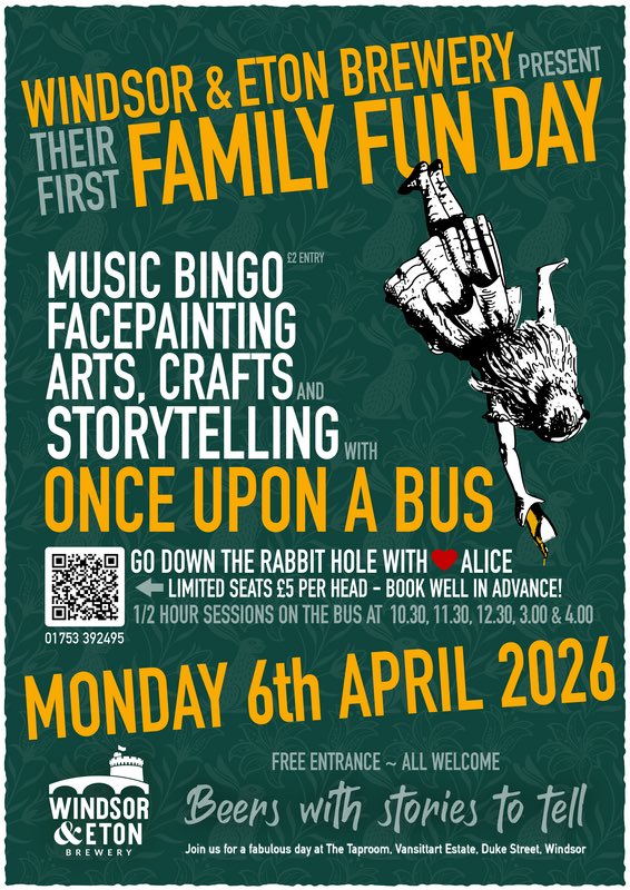 Onceuponabus's tweet photo. Storytelling at Windsor &amp; Eton Brewery
April 6th Windsor
A fabulous Family Fun Day ~ Easter Monday 2026
Reserve your seats on the bus at https://t.co/1w7pTUC9nm https://t.co/oAKSLtrko0