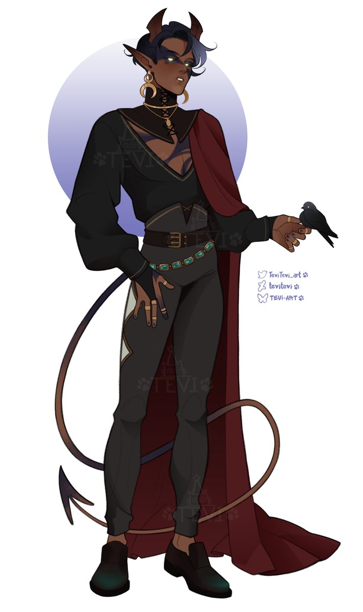 TeviTevi_art's tweet photo. 🐦‍⬛❤️🖤Commission for @byaakuraan 🖤❤️🐦‍⬛
#commissionopen #DnDcharacter #commission #DnD https://t.co/ce0SIXKDgm