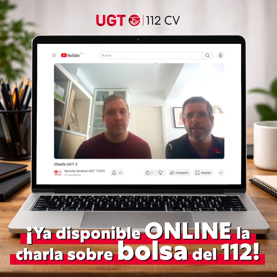 112CV_UGT's tweet photo. 📣 ¡Ya está disponible online la charla completa sobre Bolsa del #112CV!

📼 Si no pudiste seguir la charla en directo, o si quieres volver a ver alguna parte, aquí tienes acceso directo a los vídeos:
1️⃣ Parte 1: https://t.co/SHOPCnY1ZQ
2️⃣ Parte 2: https://t.co/n6lChC1muv

#112 https://t.co/cwEN4M376A
