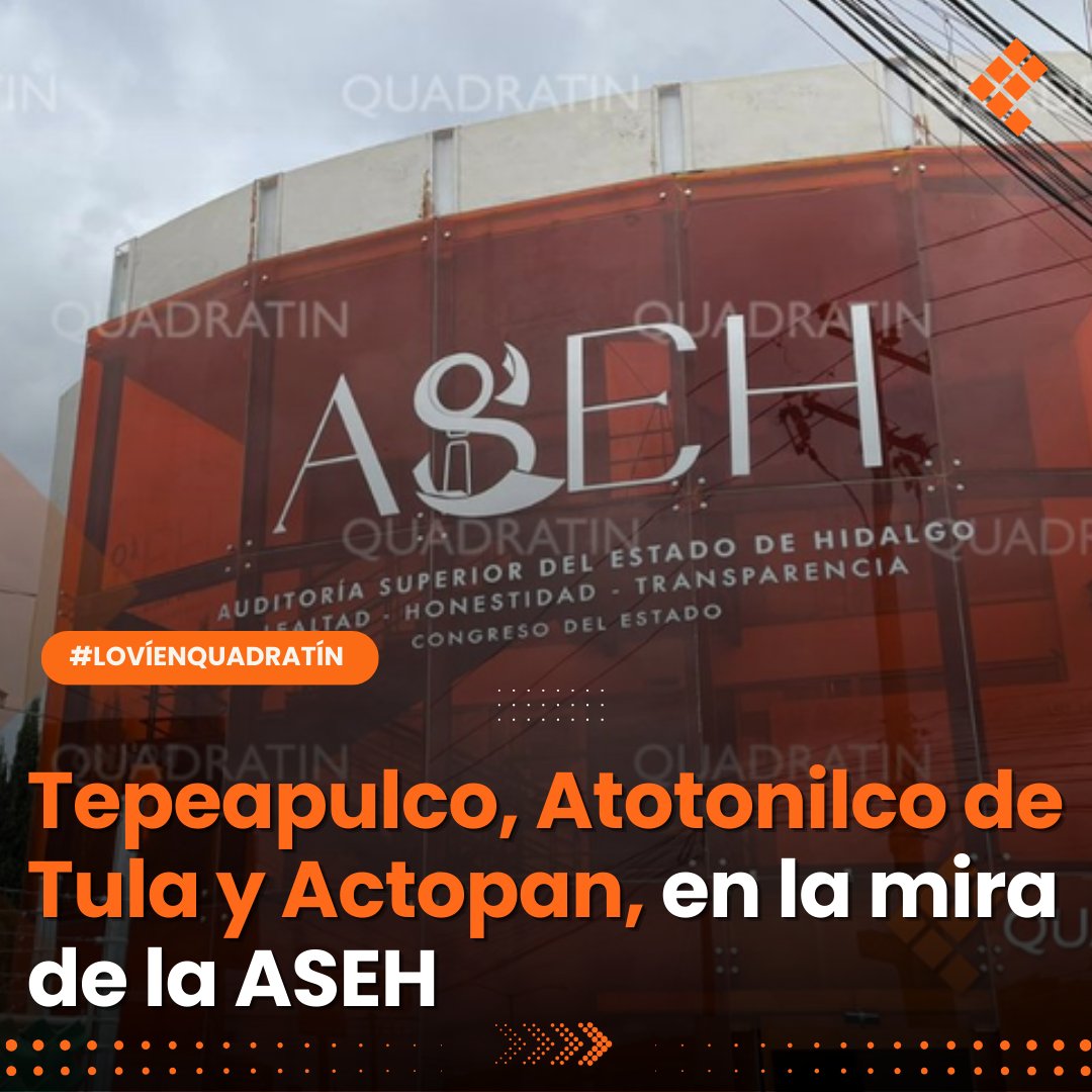 Quadratin_Hgo's tweet photo. 🔴👉 #Municipios | Tepeapulco, Atotonilco de Tula y Actopan, en la mira de la ASEH
https://t.co/Hp7VYJJp1P
🔶#LoVíEnQuadratín #ASEH #Tepeapulco #AtotonilcoDeTula #Actopan https://t.co/OWam0VAhbf