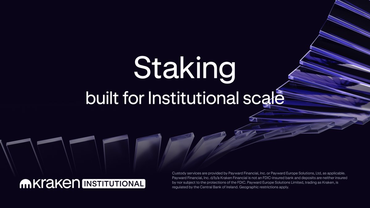 Staking, built for Institutional scale

🔀 Flexible custody options
🕒 24/7/365 dedicated support
🔎 Transparent rewards across 40+ assets

Learn more about Kraken Institutional Staking ⤵️ 
kraken.com/institutions/s…