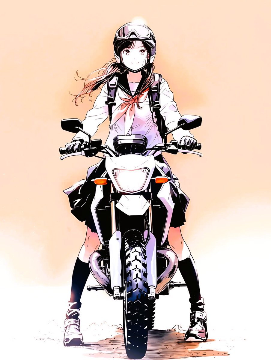 バイク女子風景』 デュアルパーパス女子